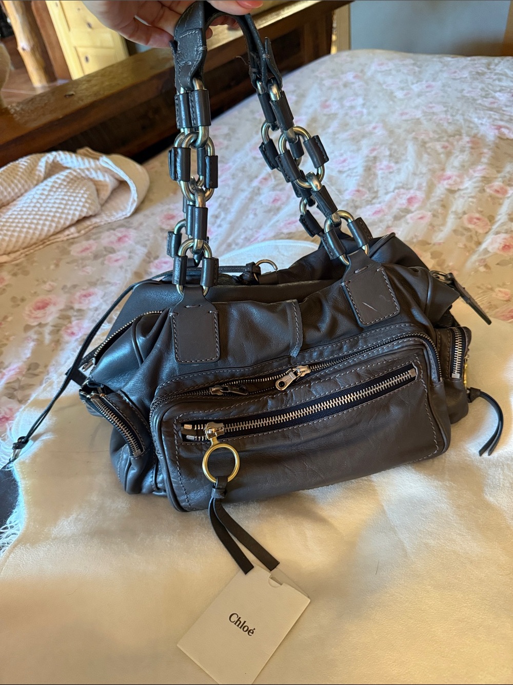 Vintage Chloé Leather Shoulder Bag - Picture 12 of 15